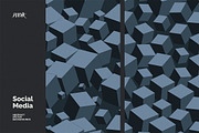 Social Media Vector Backgrounds V 06, a Background Graphic by dvtchk (Thumbnail 3 of 9)