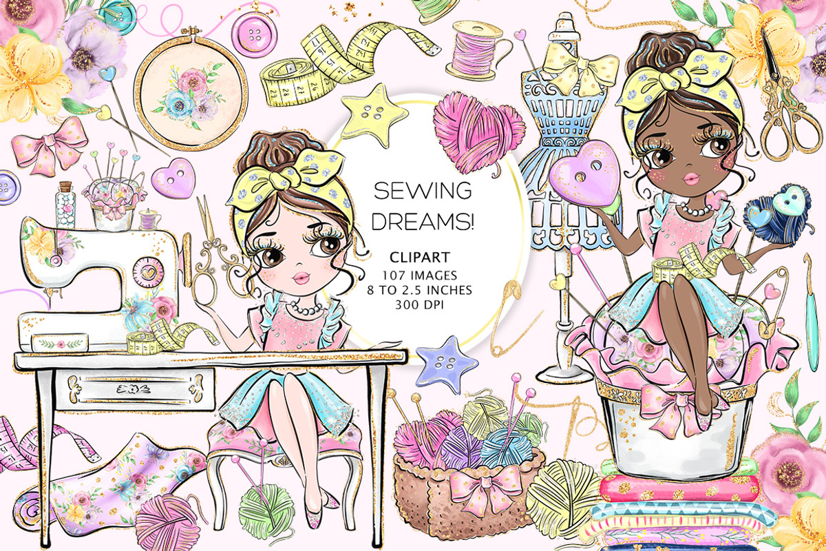 SEWING Clipart, an Illustration by Masha  Studio (Photo 1 of 5)