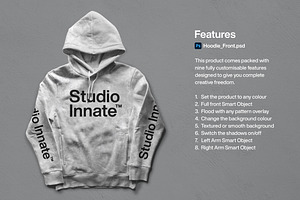 Hoodie Front Mockup