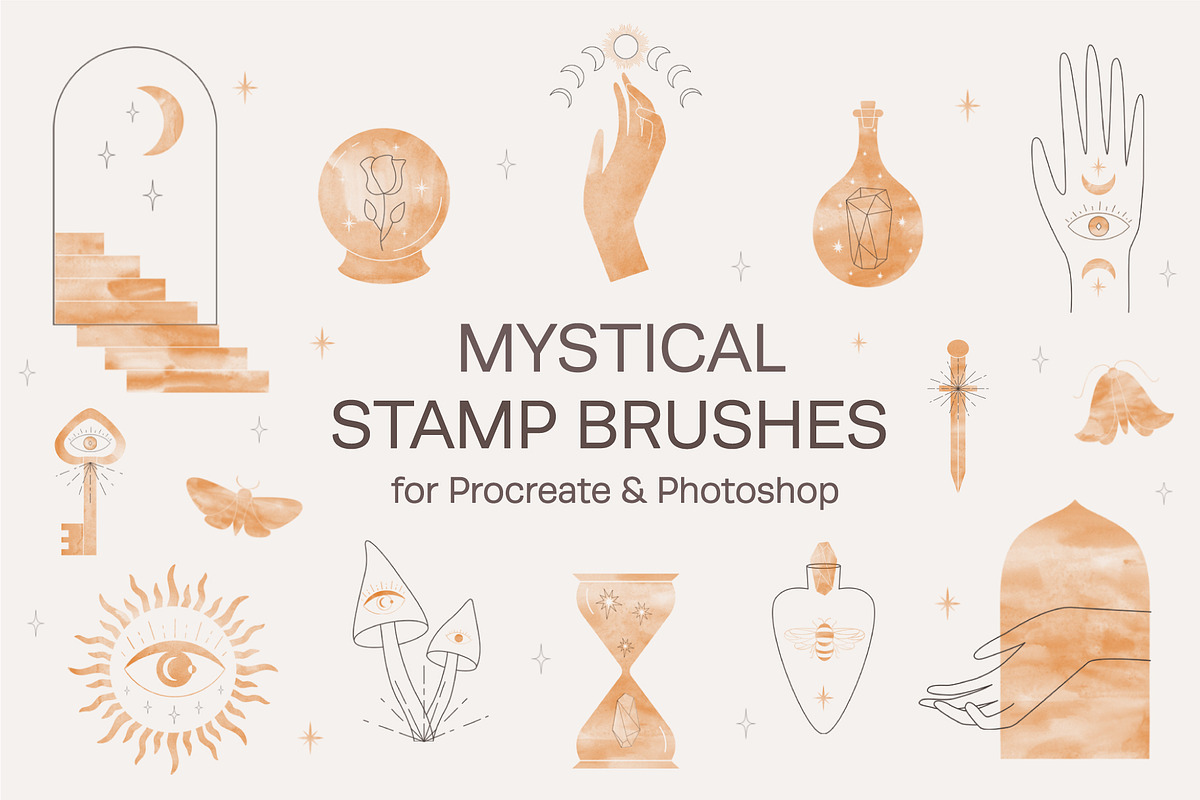 Procreate & Photoshop Brushes Bundle, a Brush Add-On by NinaFedorova (Photo 6 of 11)