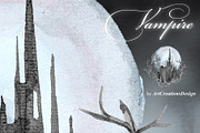 Vampire Watercolor Clipart Set, an Object Graphic by ArtCreationsDesign (Thumbnail 10 of 11)
