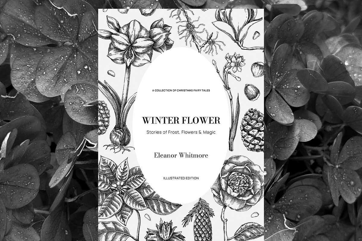 Winter Flowers Christmas Collection, a Seasonal Illustration by Yevheniia (Photo 2 of 12)