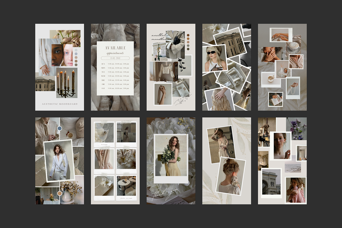 Canva Vintage Photo Collage Stories preview 8