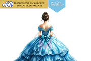 Blue Princess Clipart quince png dre, a Person Illustration by VM PARTYS  BY TAIRUMA (Thumbnail 32 of 40)