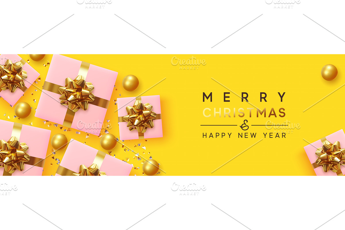 Christmas and New Year Holiday, a Seasonal Illustration by Modern vector