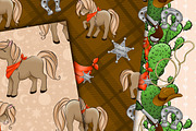 Cowboy pattern, a Pattern Graphic by DarinaDigital (Thumbnail 4 of 5)