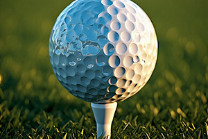 Golf ball stock image