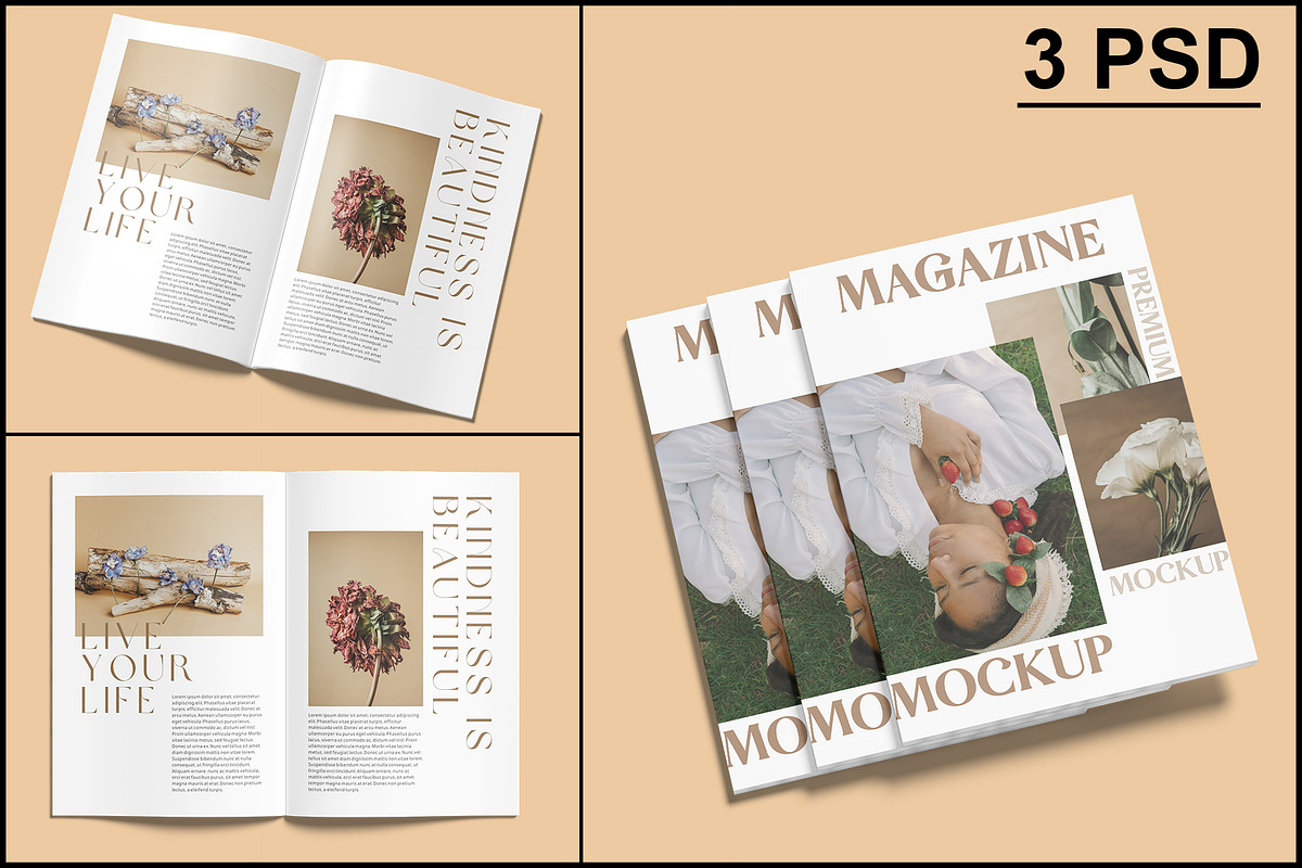 Magazine Mockup, a Books & Magazine Mockup by mockupbuys (Photo 1 of 7)