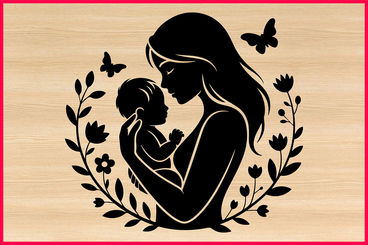 30 Mother Love Silhouette Bundle, a Person Illustration by Artivon (Photo 2 of 4)
