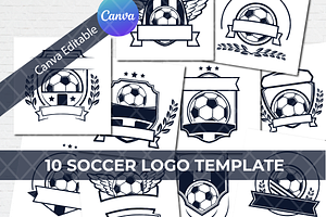 DIY Soccer Canva Logo template, a Branding & Logo Template by Guavanaboy