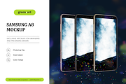 Samsung A8 PSD Mockup, an Android Mockup by Green Art (Thumbnail 4 of 6)