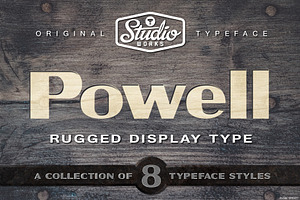 Powell | Rugged Display Typeface