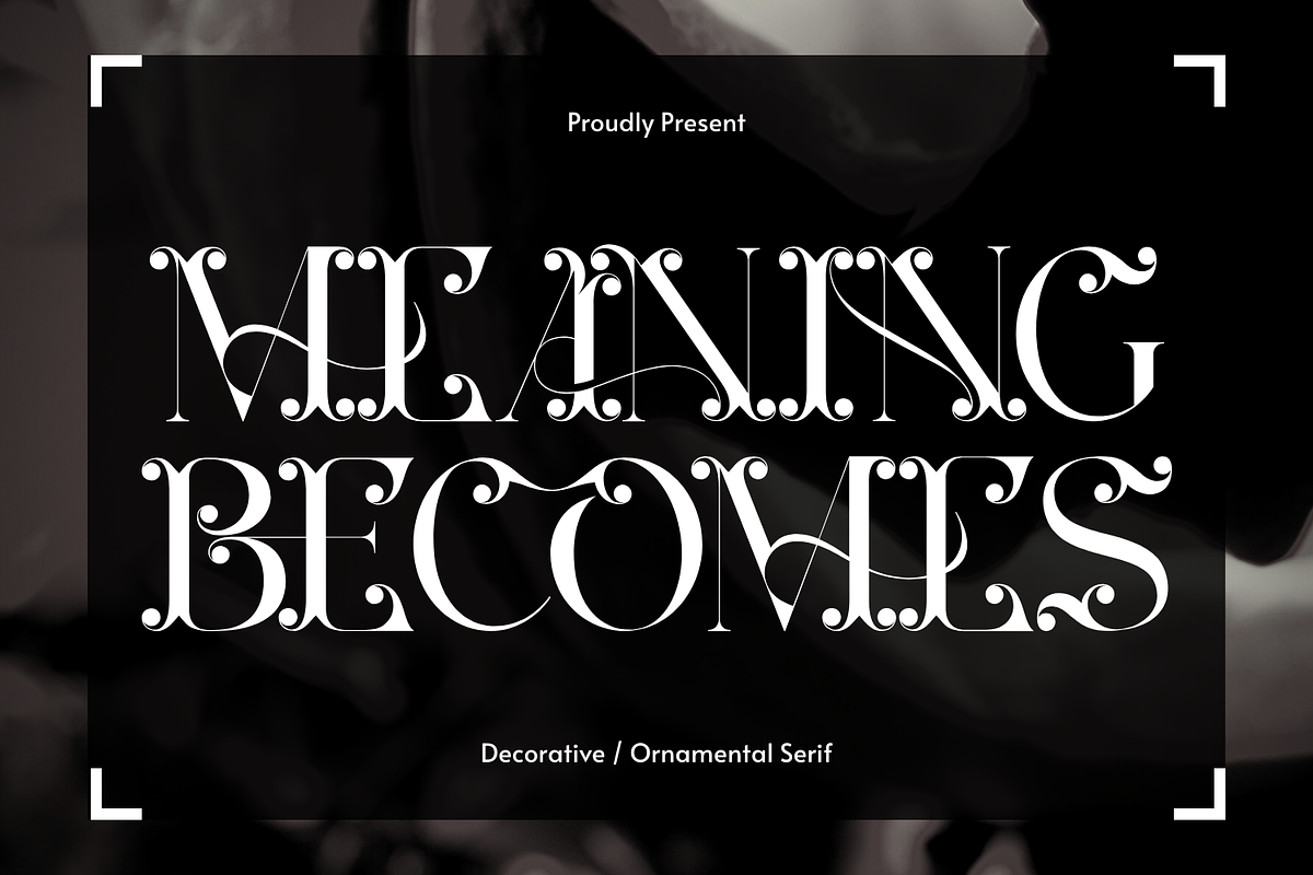 MEANING BECOMES - ELEGANT FONT, a Serif Font by 177Studio (Photo 1 of 8)