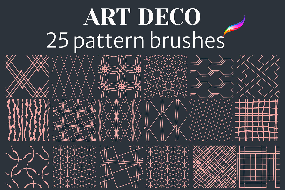 78 Brush-pattern-flow PROCREATE, a Brush Add-On by Pachel (Photo 3 of 13)
