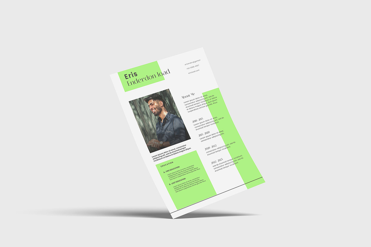 A4 Resume Mockup, a Mockup by Graphicbars (Photo 3 of 8)