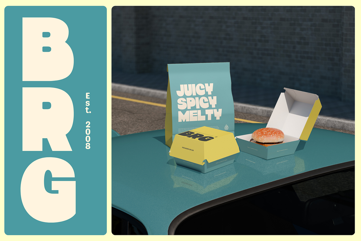 Blog Food - Branding Retro Logo Font, a Sans Serif Font by Nirmana Visual (Photo 13 of 14)