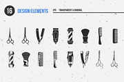 Barbershop logo set, a Branding & Logo Template by DenysHolovatiuk (Thumbnail 6 of 10)