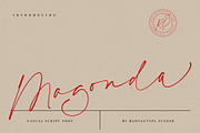 Magonda Casual Script Font, a Script Font by RantautypeStudio (Thumbnail 1 of 17)