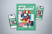 Burundi Independence Day Flyer Set, a Flyer Template by The Good Store (Thumbnail 1 of 2)