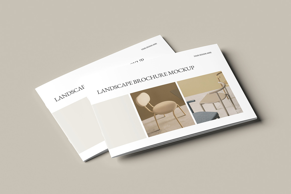 Landscape Catalog Brochure Mockup, a Books & Magazine Mockup by simuradi (Photo 5 of 9)