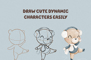 Procreate Whimsical Poses Pack Vol 2, a Brush Add-On by Brzozowska (Thumbnail 2 of 5)