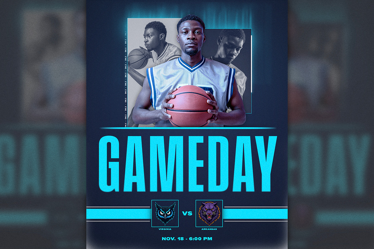Game Day Sports Template Package, a Social Media Template by Brandon Spahn Art (Photo 1 of 5)