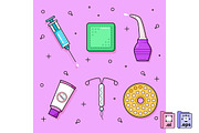 Female Contraception Methods, a Healthcare Illustration by MISS CHATZ (Thumbnail 1 of 3)