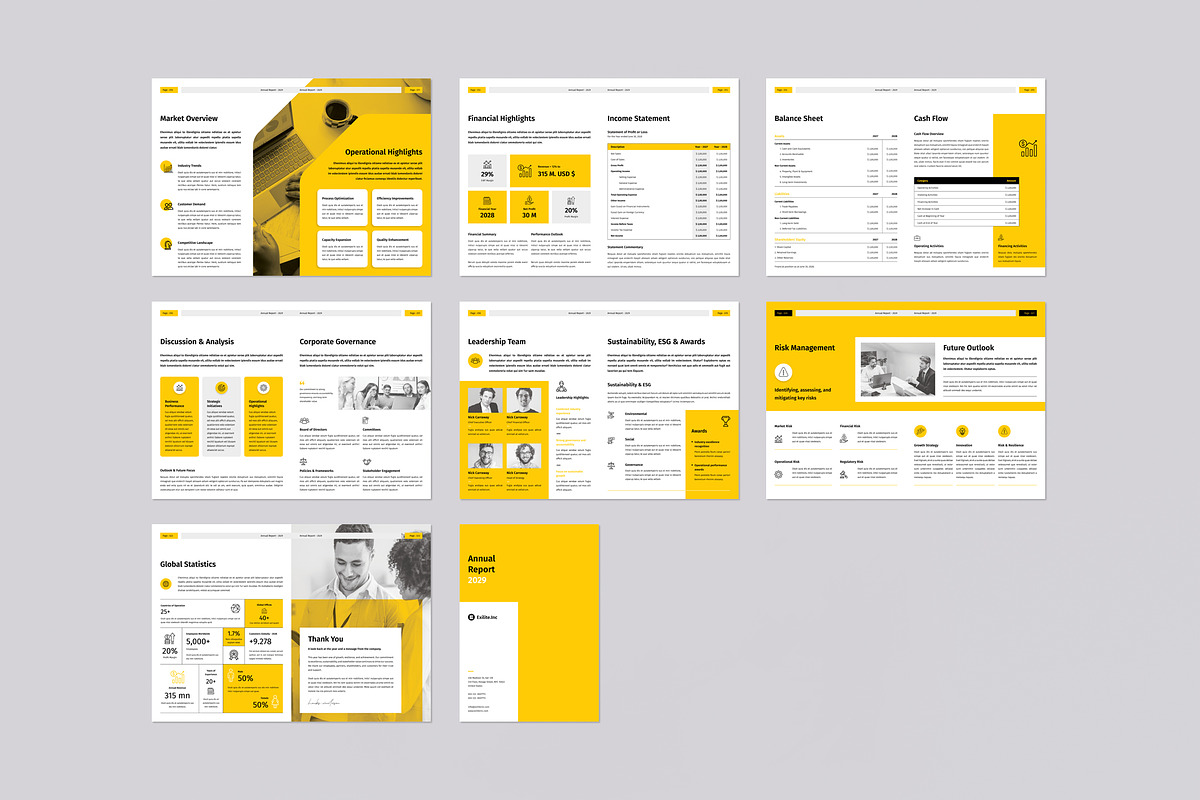 Annual Report, a Brochure Template by Orcshape Studio (Photo 12 of 12)