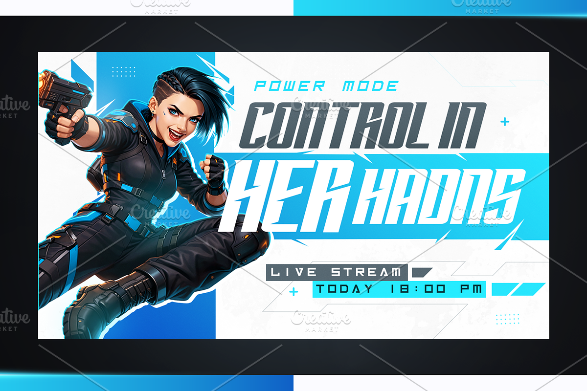 Gaming YouTube Thumbnail Pack, a Social Media Template by OnurDemircan (Photo 3 of 6)