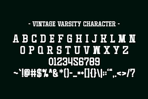 Vintage Varsity - Condensed Slab