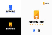 Set of Phone Shop logo designs, a Branding & Logo Template by Lucky Creative (Thumbnail 2 of 5)