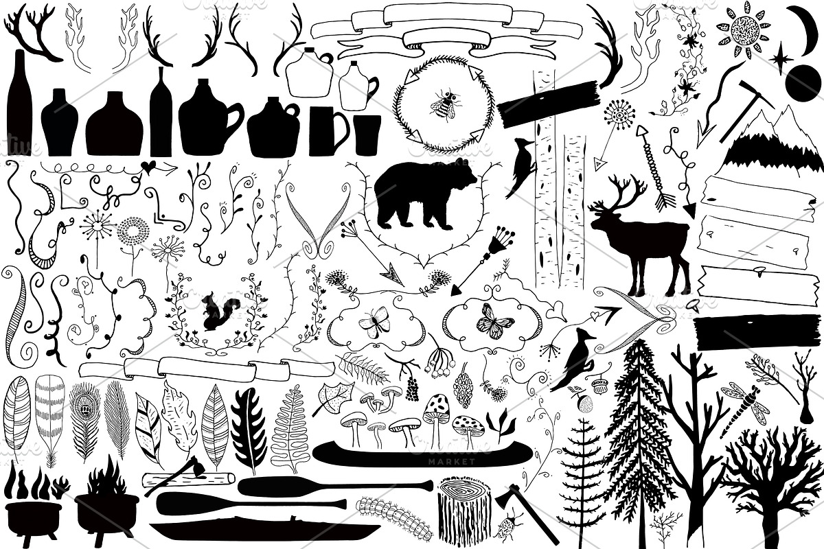 Woodlandia Hand Drawn Illustrations, an Illustration by Le Paper Cafe (Photo 4 of 5)