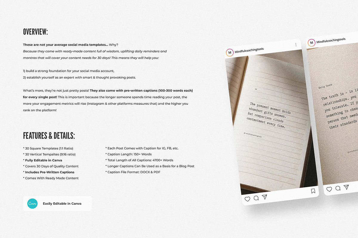 30 Days of Wisdom Social Media Posts, a Social Media Template by AndrewPixel (Photo 2 of 11)