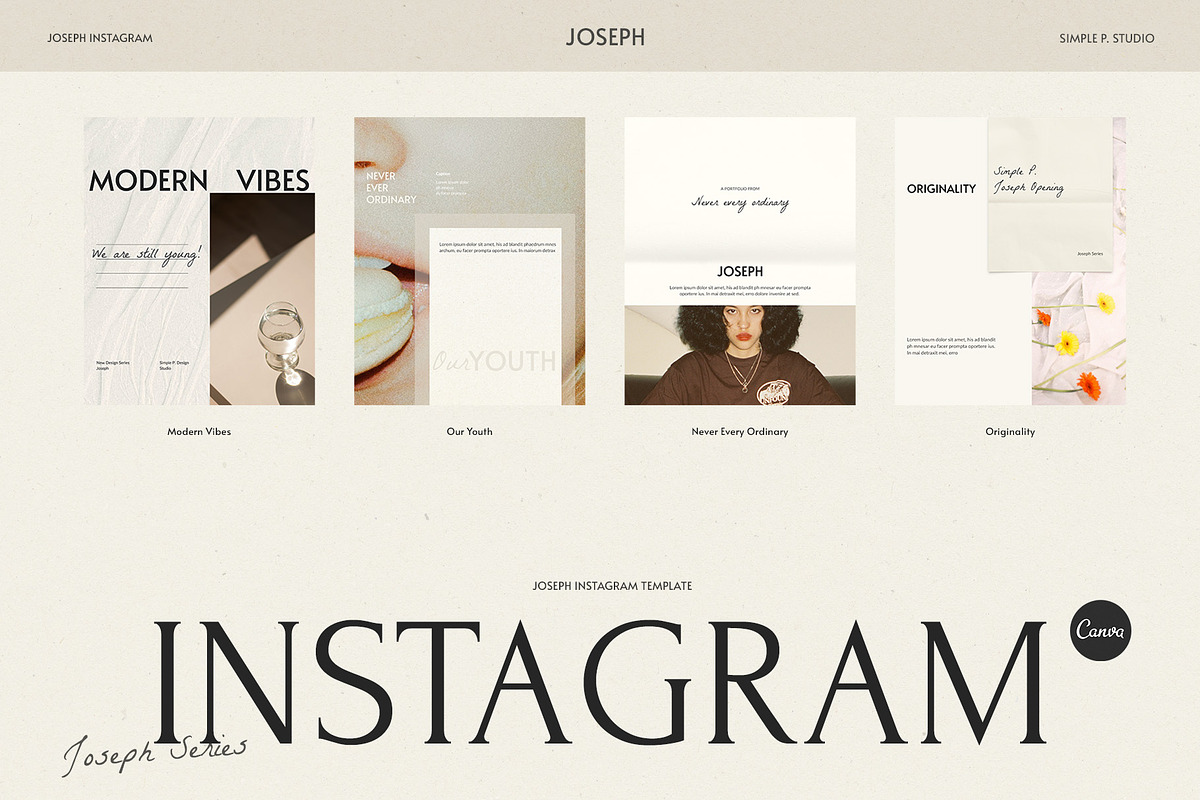 Joseph Instagram Canva, a Social Media Template by Simple P. (Photo 10 of 10)