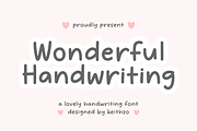 Wonderful Handwriting - Notes Font, a Handwritten Font by Keithzo (Thumbnail 1 of 6)