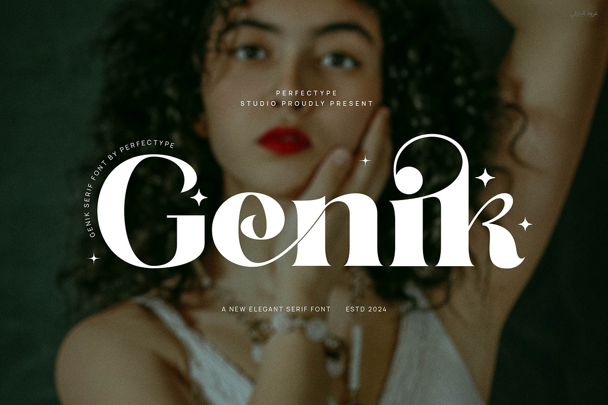 Genik Elegant Ligature Serif Font, a Serif Font by Perfectype (Photo 1 of 8)