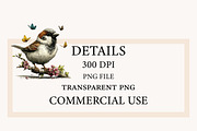 Whimsical Woodland Birds Clipart, a Seasonal Illustration by Designworld (Thumbnail 4 of 10)