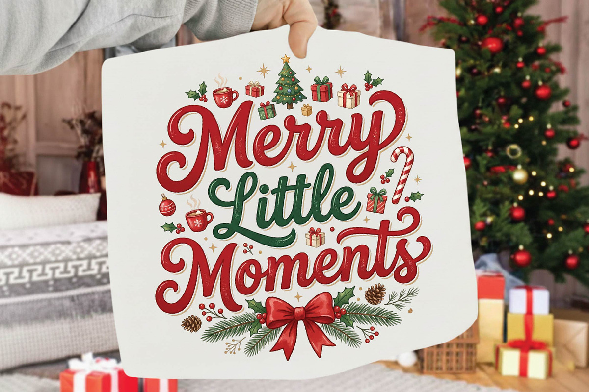 Merry Little Moments PNG Design, a Seasonal Illustration by DreamPrint404 (Photo 1 of 6)