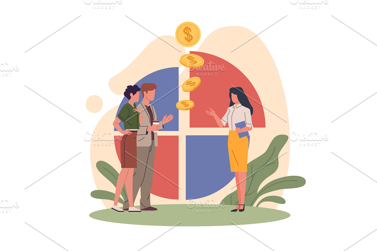 Consultative approach to sales, a Person Illustration by YummyBuum