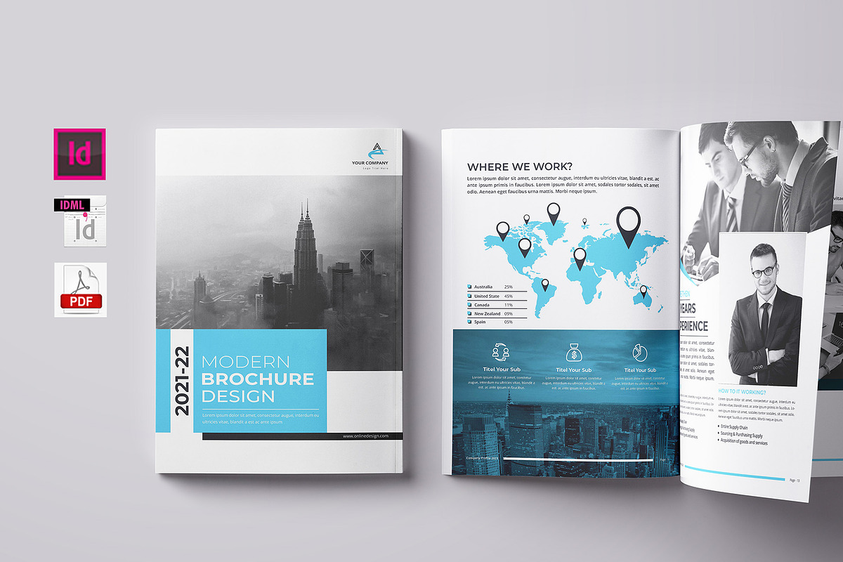 Modern Brochure, a Brochure Template by obidullah_01 (Photo 1 of 11)
