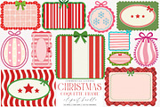 Christmas Coquette Frame Clipart PNG, an Illustration by SinaCreation (Thumbnail 1 of 7)