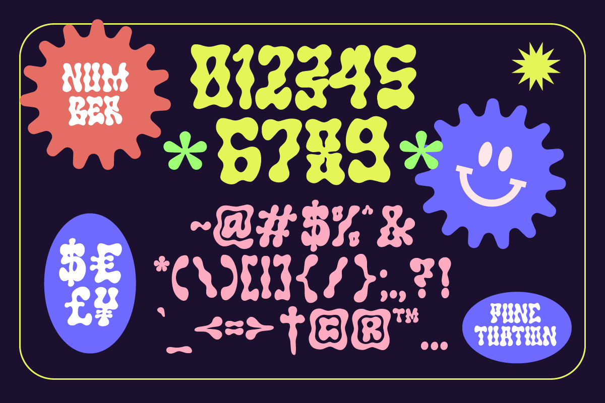 Bubble Krabby Bubble Display Font, a Font by Ronny Studio (Photo 7 of 9)