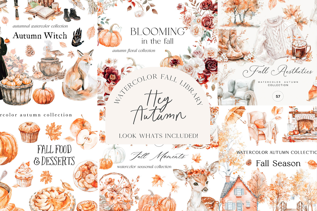 Hey Autumn - FALL BUNDLE, a Seasonal Illustration by Isabelle Salem (Photo 3 of 7)