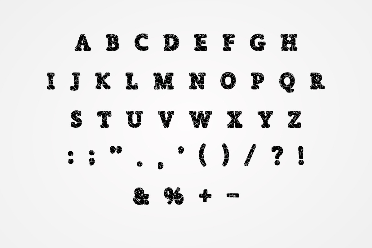 Glass 3D Font, a Serif Font by Fourteen Letter (Photo 6 of 7)