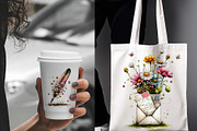 Whimsical Spring Flowers ClipartS, a Graphic by one-touch (Thumbnail 3 of 18)