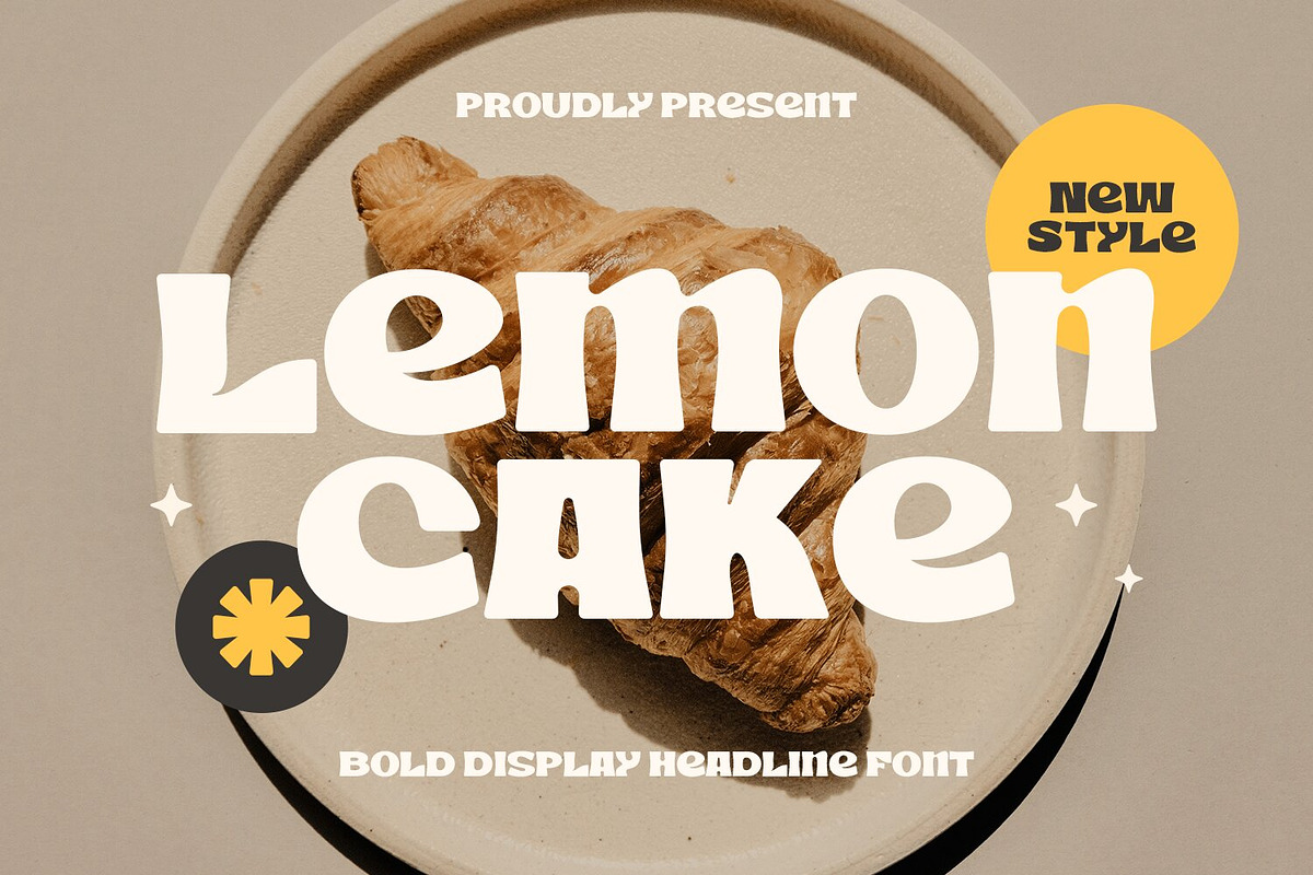 LEMON CAKE - Food Font, a Handwritten Font by Umitype (Photo 1 of 8)