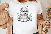 Watercolour Winter Arctic Animals, a Seasonal Illustration by CreationArt (Thumbnail 6 of 7)