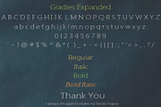 Gladies Slab Serif, a Slab Serif Font by da_only_aan (Thumbnail 6 of 6)