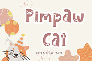Pimpaw Cat, a Slab Serif Font by Yoga Letter (Thumbnail 1 of 6)