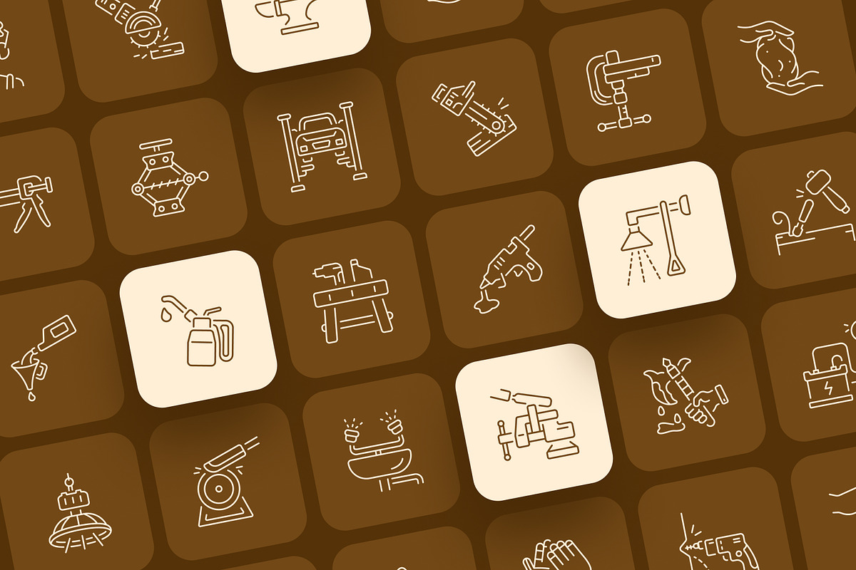 Workshop Icon Art Set, an Outline Icon by Prosymbols (Photo 6 of 7)